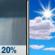 Saturday: Slight Chance Rain Showers then Mostly Sunny
